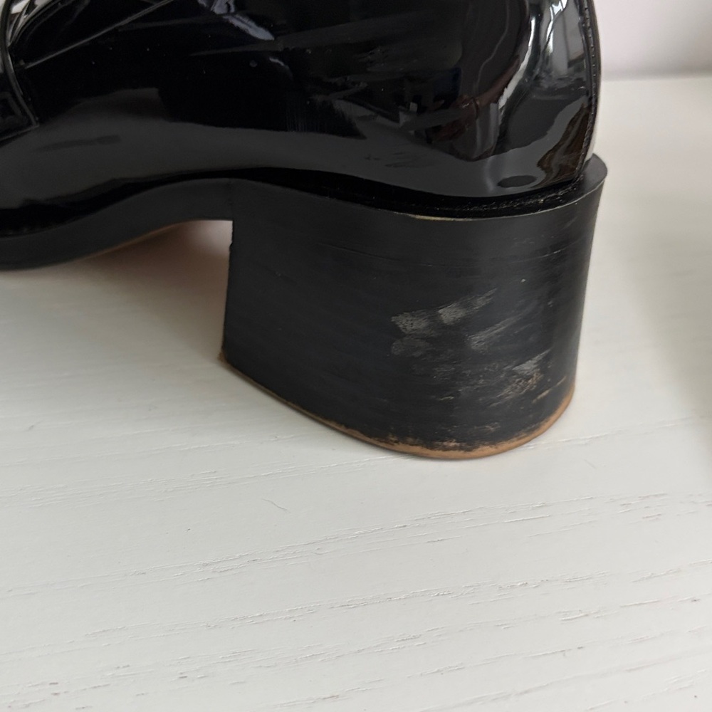 Zara patent  Black Loafers - Picture 7 of 8